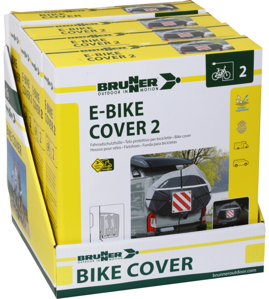 COPRIBICICLETTA PER VEICOLI BRUNNER "E-BIKE COVER 2" IN POLIESTERE IDROREPELLENTE